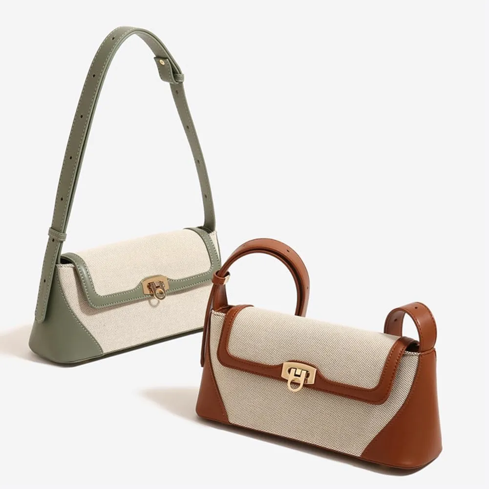Fashion Shoulder Crossbody Bag for Women Y2k Tote Purses Small Handbag Retro Armpit Bag Top Handle Satchel