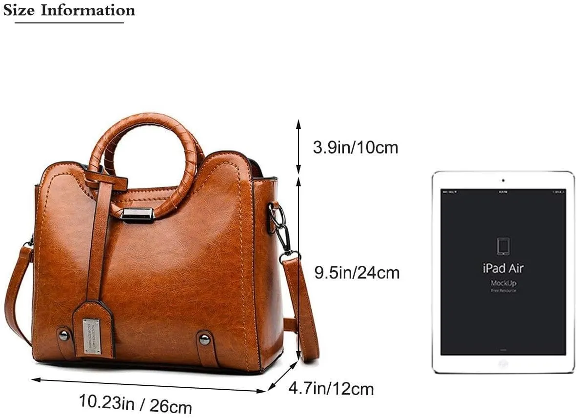Fashion Women Shoulder Bags Handbags and Purses Ladies Designer Satchel Oil Wax Leather Handbag Tote Crossbody Bags