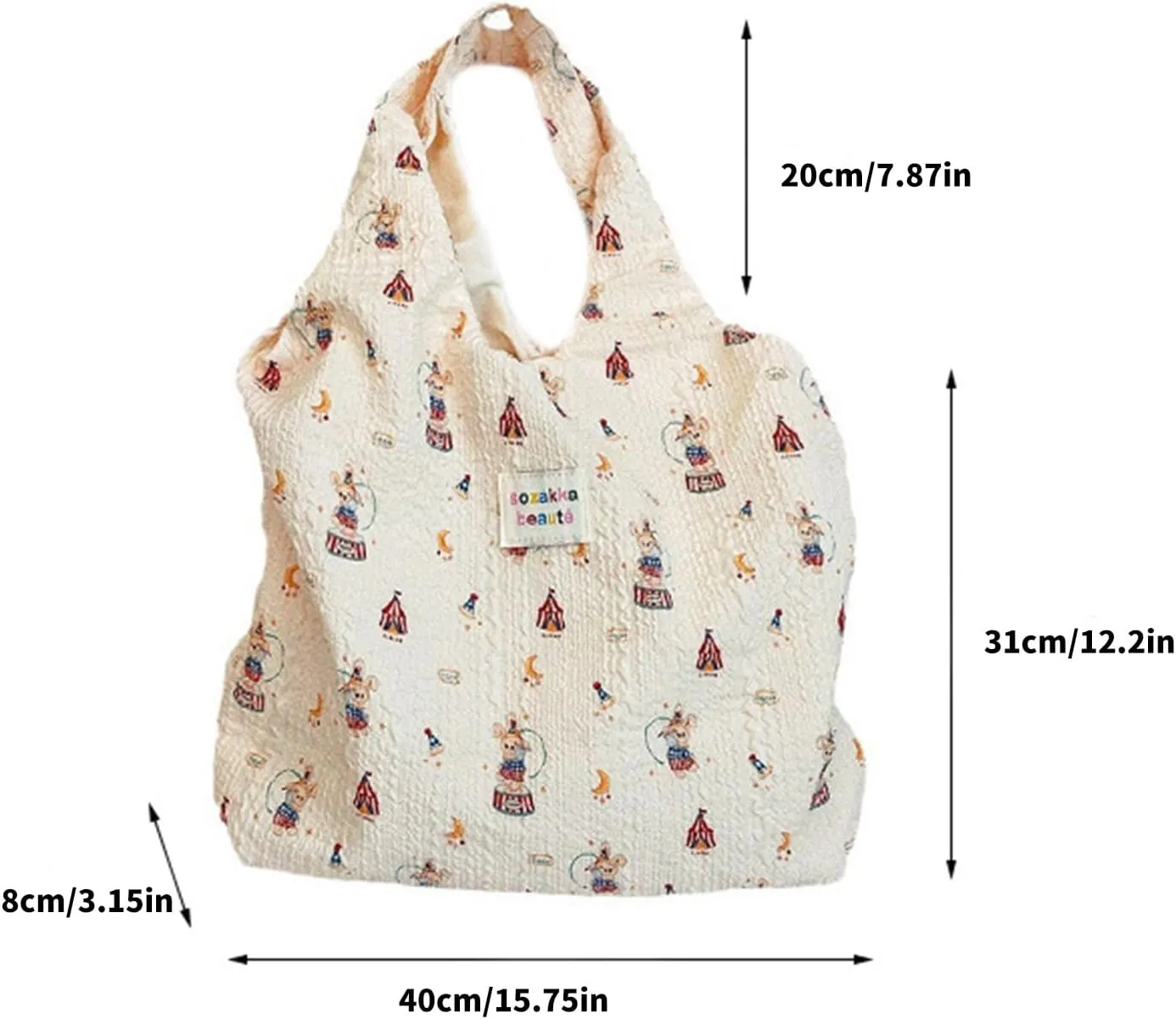 Fashionable Canvas Shoulder Bag Handbags for Women Large Capacity Casual Handbag for Beach and Everyday Use