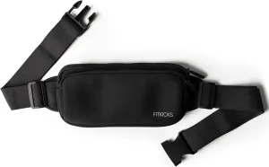 FITKICKS Fitzip Belt Bag and Crossbody Fanny Pack, Waist Pouch with Adjustable Strap - Black