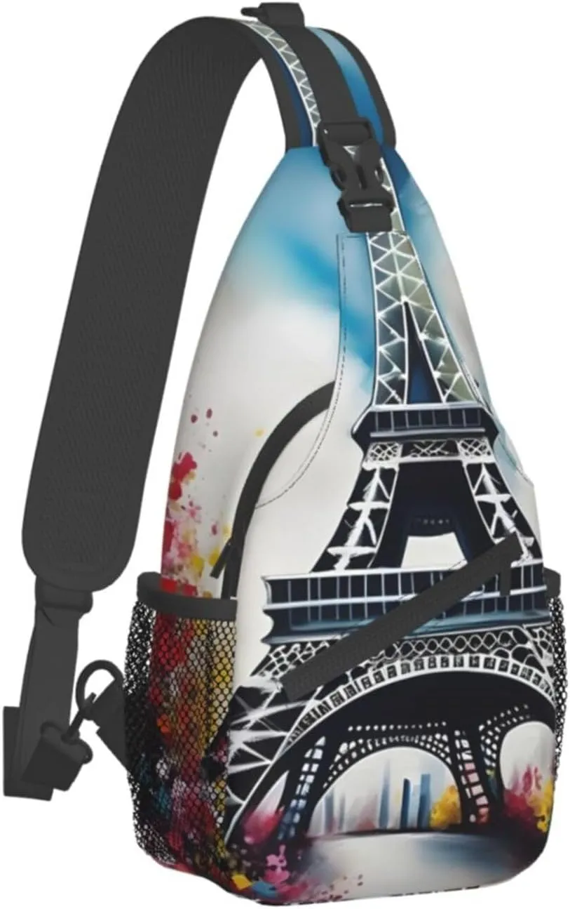 Flowers Skull Ornamental Pattern Unisex Daypack Chest Pack â€“ Lightweight & Stylish Hiking Rucksack, Versatile Messenger Bag