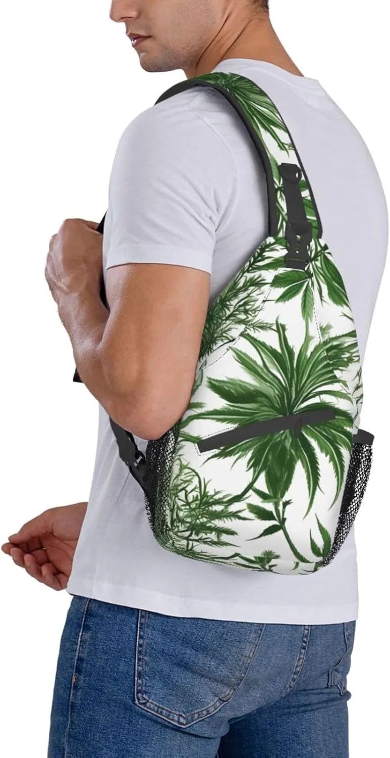 Flowers Skull Ornamental Pattern Unisex Daypack Chest Pack â€“ Lightweight & Stylish Hiking Rucksack, Versatile Messenger Bag