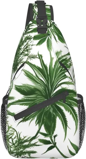 Flowers Skull Ornamental Pattern Unisex Daypack Chest Pack â€“ Lightweight & Stylish Hiking Rucksack, Versatile Messenger Bag