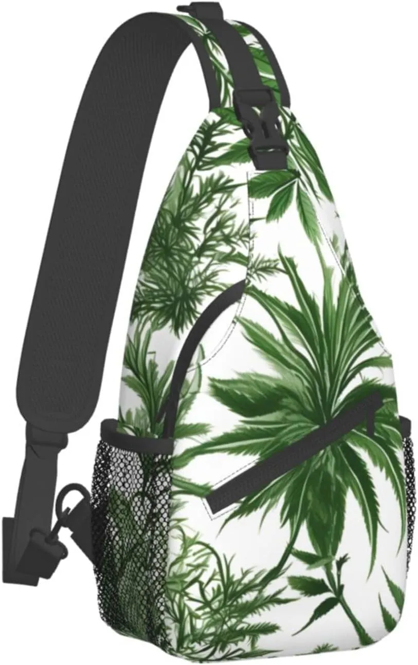 Flowers Skull Ornamental Pattern Unisex Daypack Chest Pack â€“ Lightweight & Stylish Hiking Rucksack, Versatile Messenger Bag