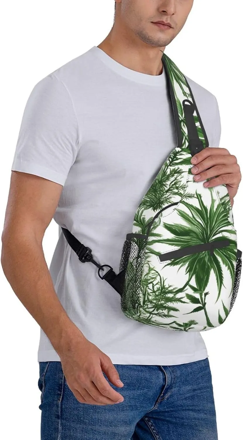 Flowers Skull Ornamental Pattern Unisex Daypack Chest Pack â€“ Lightweight & Stylish Hiking Rucksack, Versatile Messenger Bag