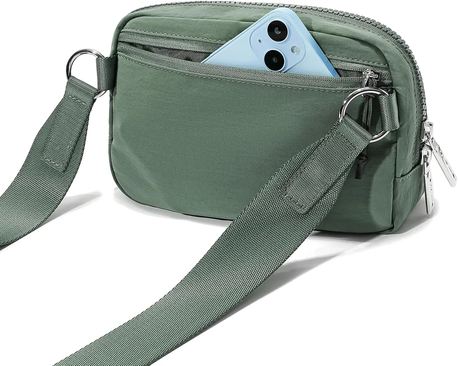 FODOKO Unisex Two-way Zipper Belt Bag