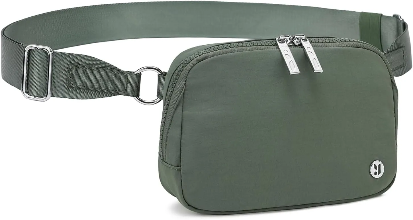 FODOKO Unisex Two-way Zipper Belt Bag