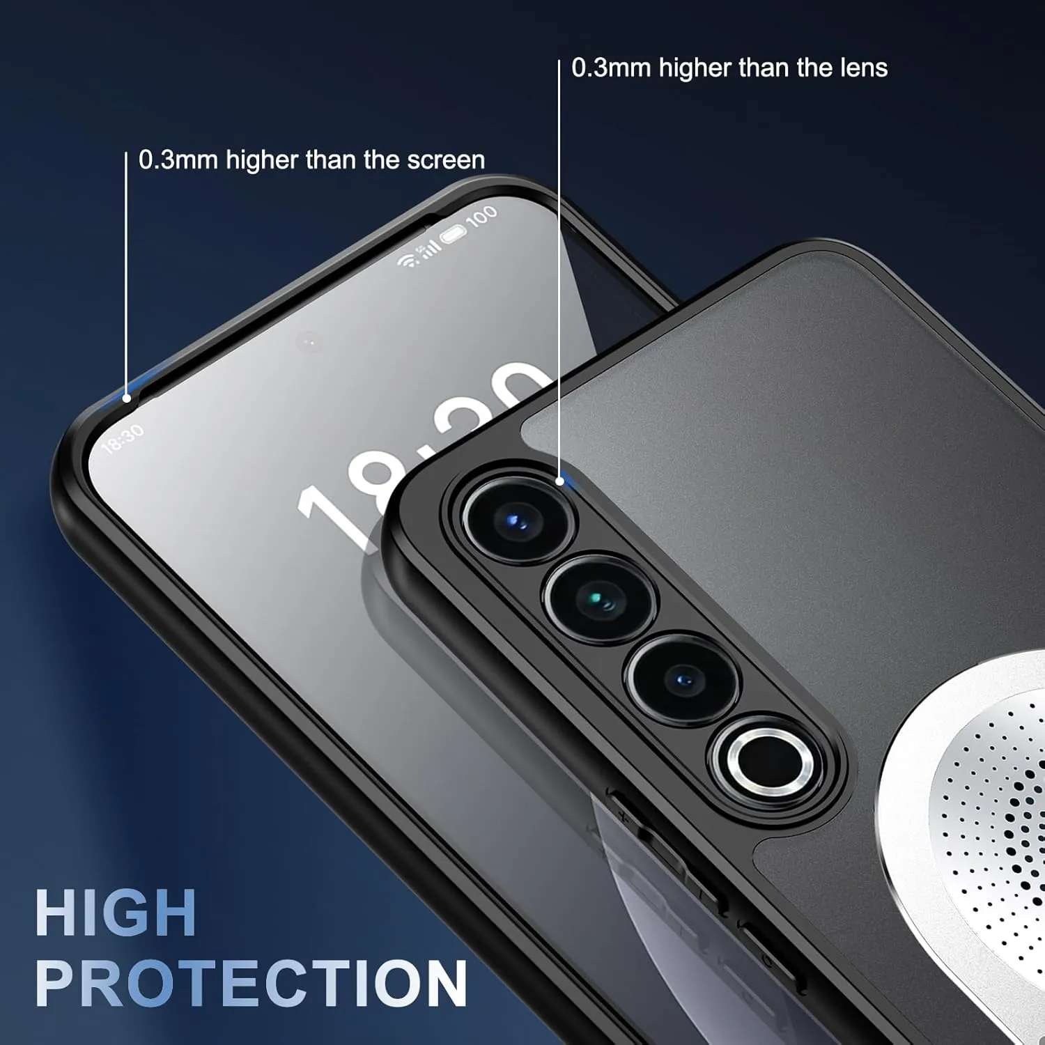 for Meizu 20 Pro Case with Invisible Kickstand Compatible with MagSafe, Magnetic Deagin for High Heat Dissipation Back Metal Camera Protectors Anti-Slip Shockproof Case, Silver