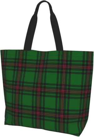 Forbes Ancient Tartan Tote Bag For Women Weekender Travel Bag Reusable Grocery Bags Large Totes Handbags