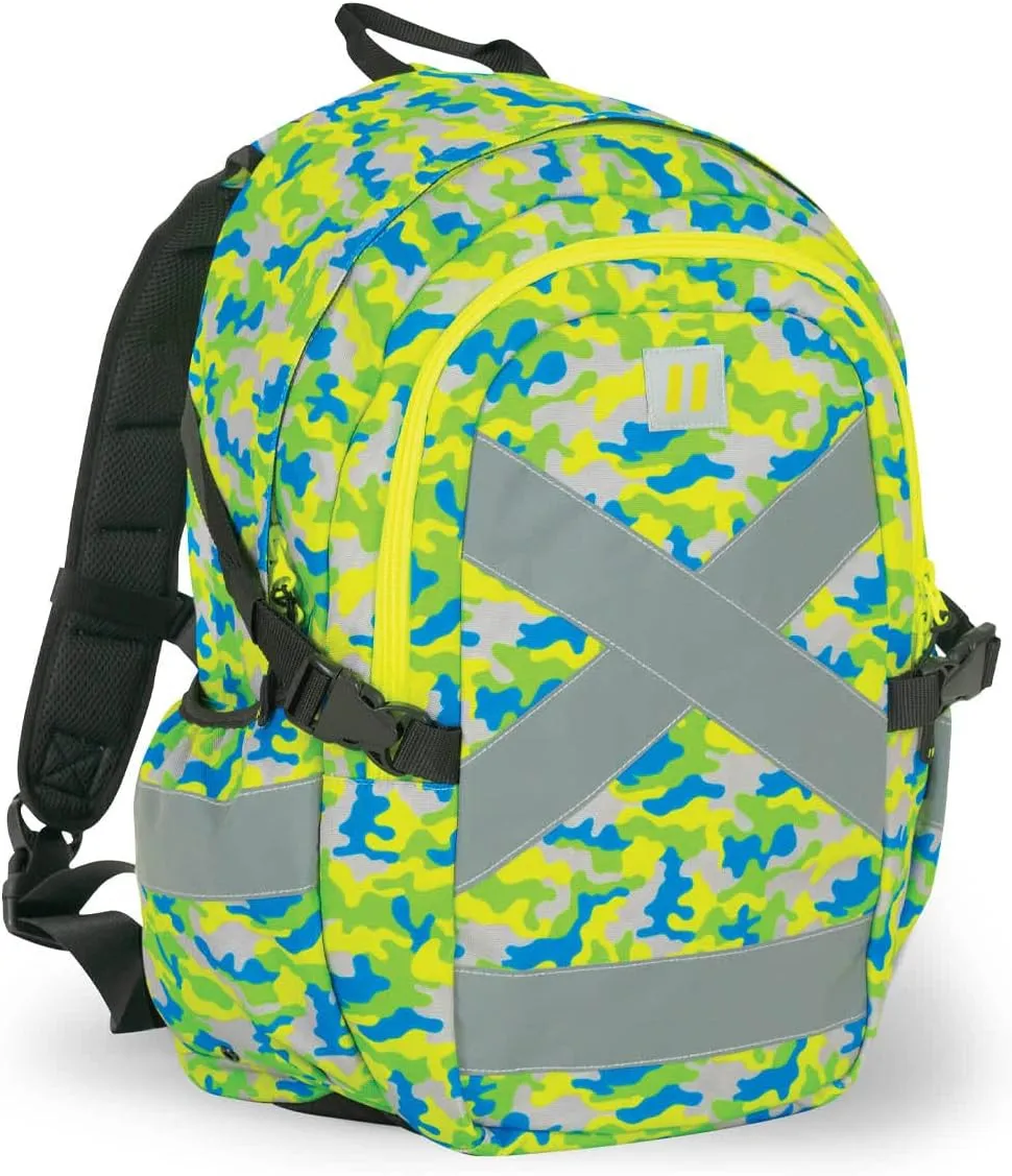 Forcefield Signal - Hi-Vis Reflective Utility Safety Backpack, Camo, Regular