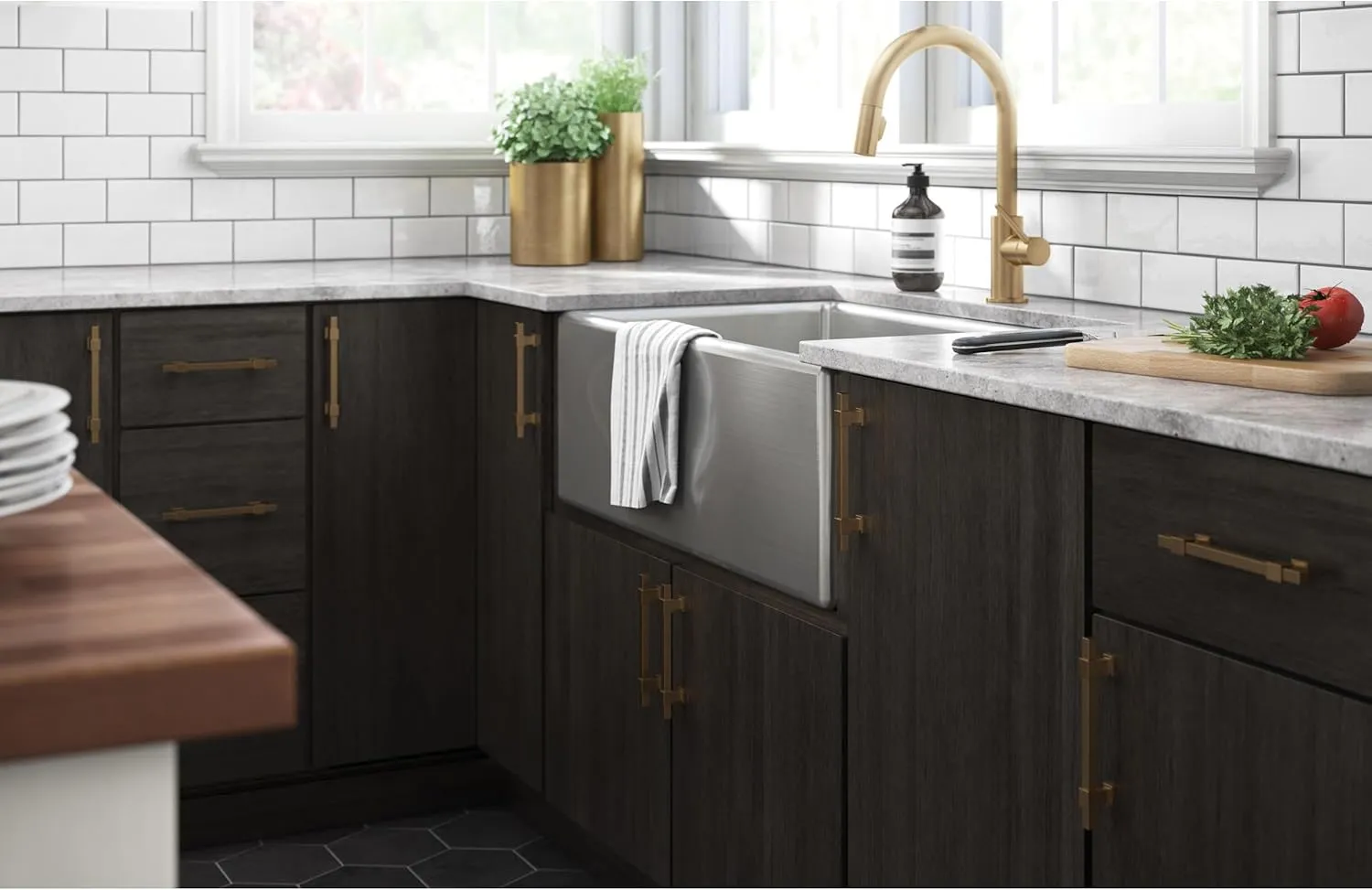 Franklin Brass Adjusta-Pull Square Bar (5-Pack) Adjustable Drawer Pulls/Cabinet Handles 1-3/8" to 6-5/16" Hole Center Champagne Bronze Kitchen Hardware, Doors, Dressers, Furniture P44368-CZ-B