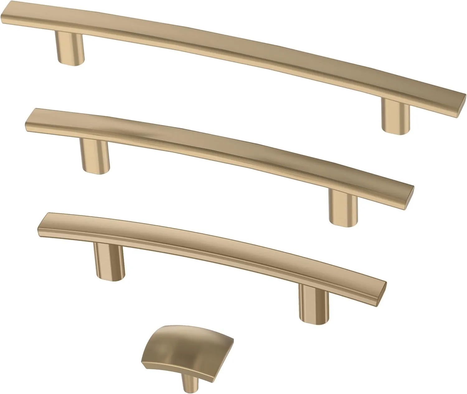 Franklin Brass Subtle Arch (10-Pack) Cabinet Handles 3' Hole Center Champagne Bronze Kitchen Drawer, Gold Pulls, Dresser, Furniture Hardware P35566-CZ-B