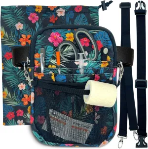 French KOKO Medical Nurse Fanny Pack with Travel Bag and Extension Strap Nursing Supplies Nurses Nursing Fanny Packs Women Organizer Pouch Tool Belt ICU Nicu Vet Tech Waist Bag Work Pink Nurse Life