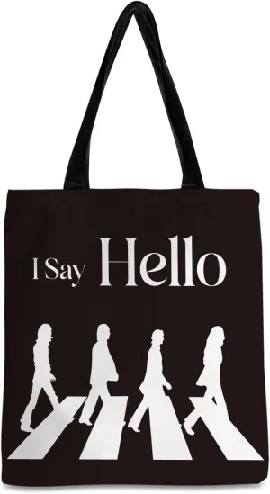Funny Canvas Tote Bag for Women Music Gifts for Music Lover Travel Work Bag for Shopping Beach Picnic Party Gym Library Trade Shows Conference Birthday Gifts for Coworkers Young Friends