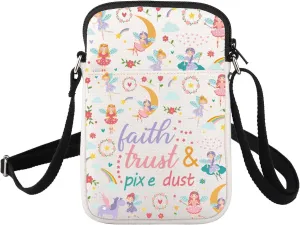 FUSTMW Fairy Crossbody Bag Fairy Lover Gifts Small Crossbody Cell Phone Purse Shoulder Wallet Bag