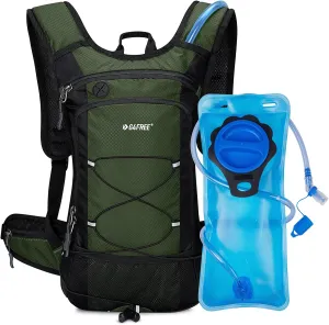 G4Free Insulated Hydration Backpack Pack with 2L BPA Free Bladder for Outdoor Running Hiking Cycling Camping
