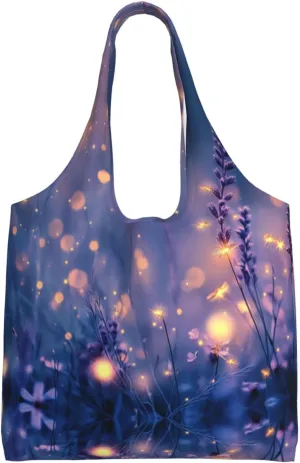 garden surrounded Handbag, lightweight medium-sized reusable grocery bag, canvas tote bag