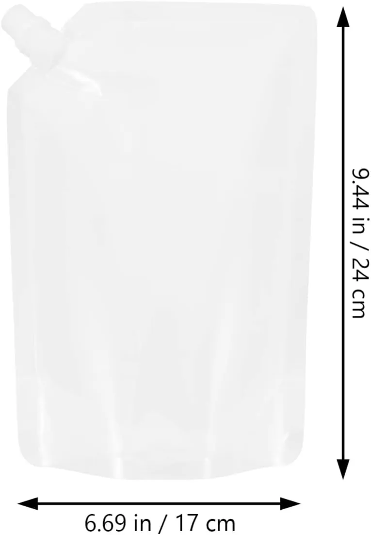 Garneck Travel Drink Containers Leakproof Pouches Juice Bags Edible Oil Bag Alcohol Holder Plastic Milk Holder for Family Gatherings