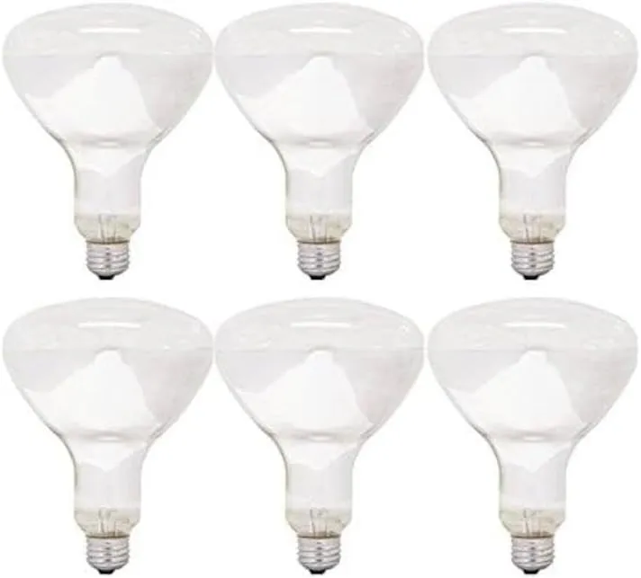 GE Lighting 65-Watt, 580-Lumen, BR40, Floodlight Bulb, Soft White - 6 Pack