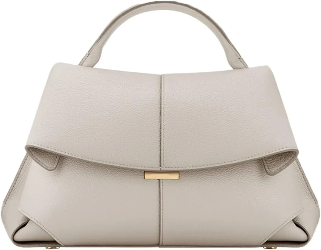 Genuine Leather Handbag for Women, Top Handle Bag, Designer Shoulder Bag Crossbody, Fashion Hobo with Adjustable Strap.