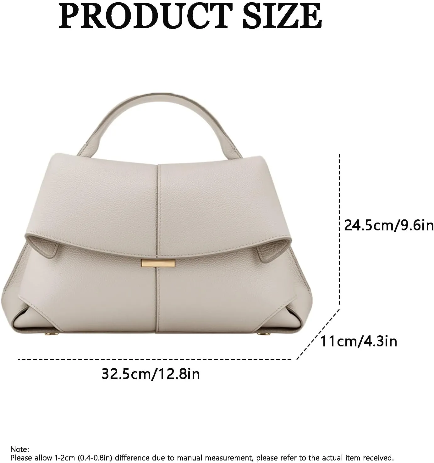 Genuine Leather Handbag for Women, Top Handle Bag, Designer Shoulder Bag Crossbody, Fashion Hobo with Adjustable Strap.