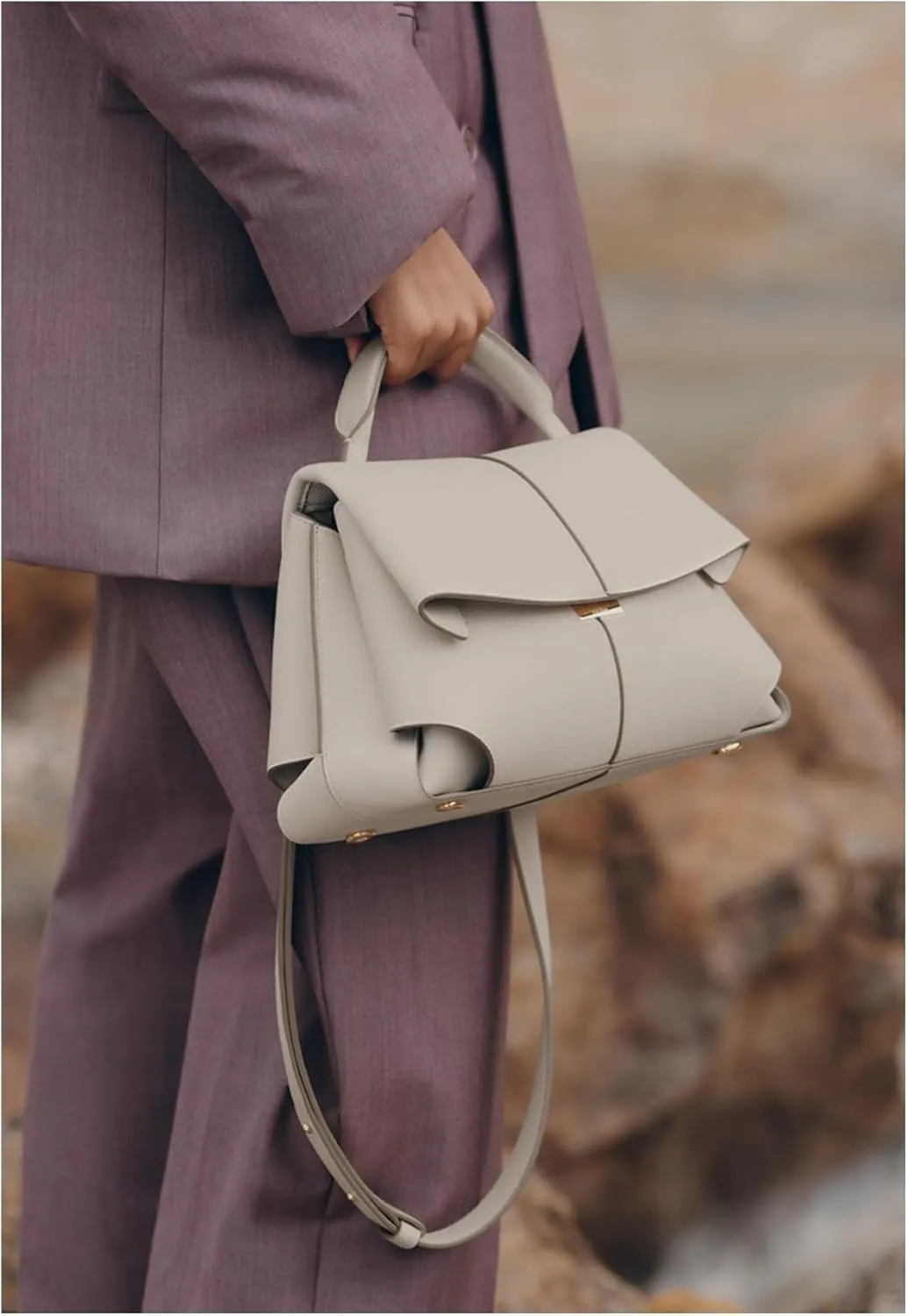 Genuine Leather Handbag for Women, Top Handle Bag, Designer Shoulder Bag Crossbody, Fashion Hobo with Adjustable Strap.