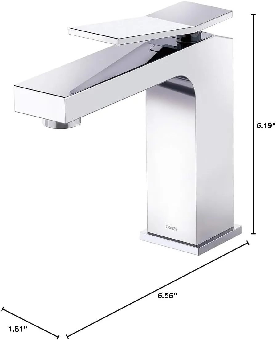 Gerber Avian Single Handle Bathroom Faucet with Metal Touch Down Drain, Chrome
