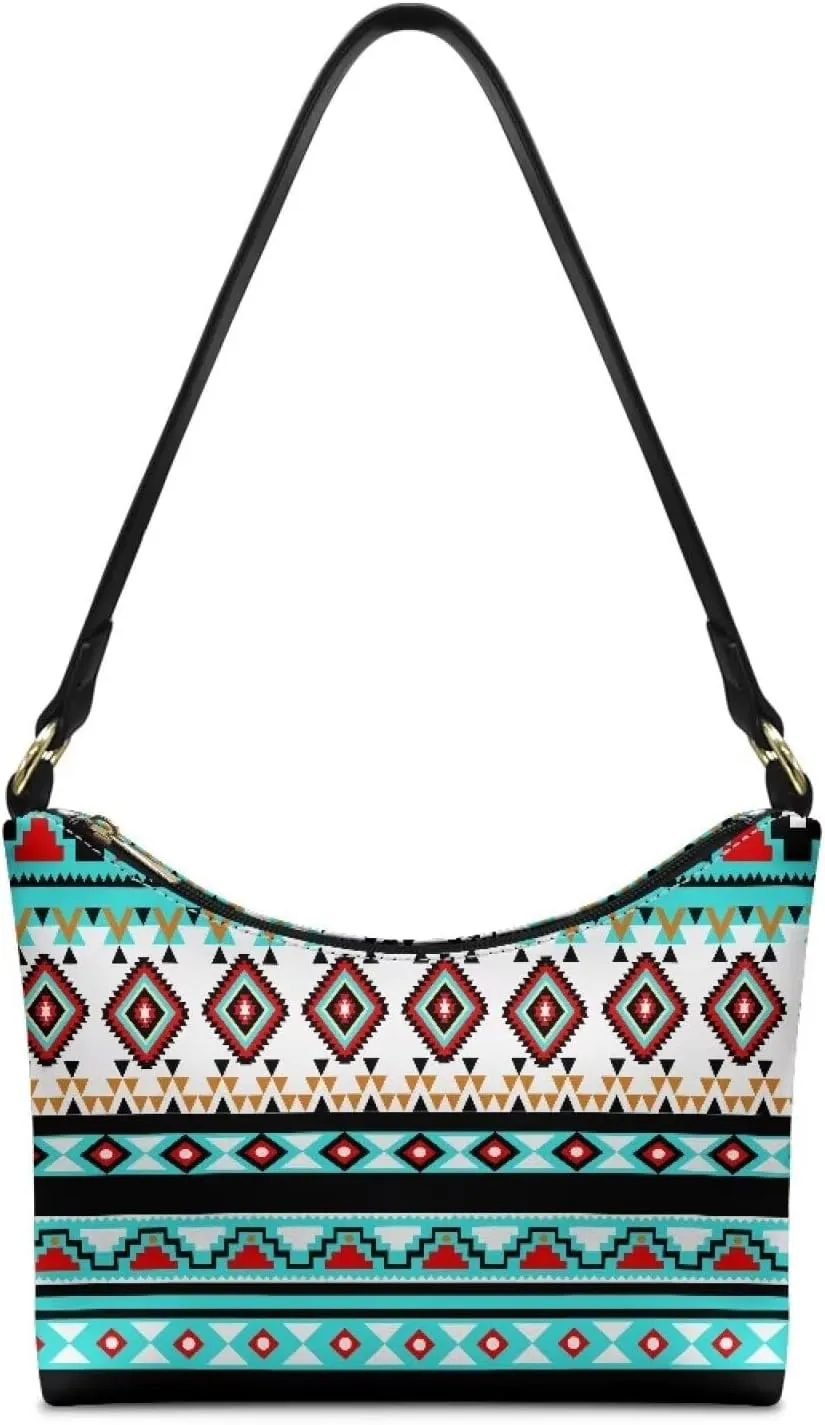 GIFTPUZZ Women Underarm Shoulder Bag Trendy Leather Purse with Top Handle Internal Pocket and Zipper Closure Waterproof