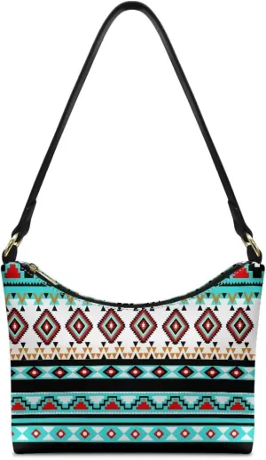 GIFTPUZZ Women Underarm Shoulder Bag Trendy Leather Purse with Top Handle Internal Pocket and Zipper Closure Waterproof