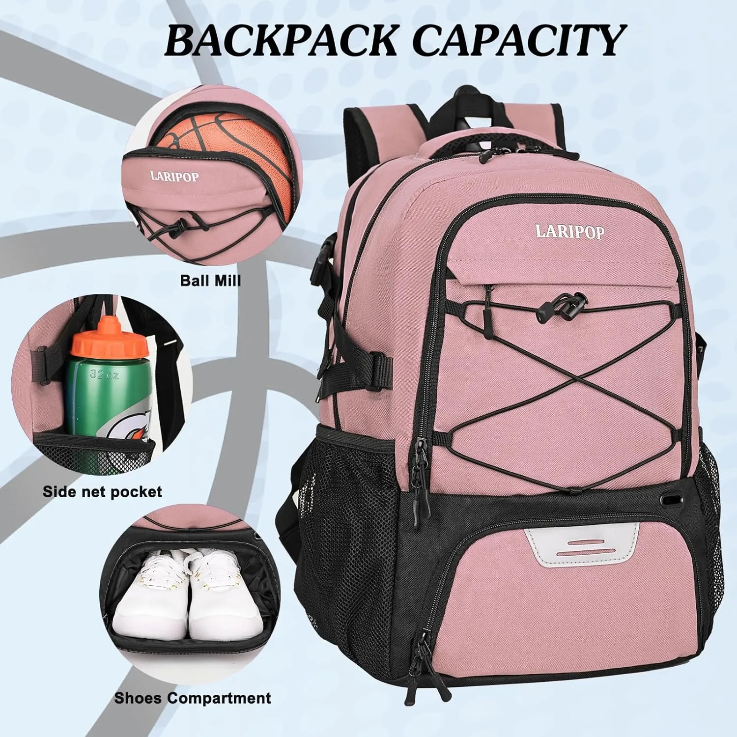 Gifts for Men,Basketball Backpack-Christmas Stocking Stuffers for Boys and Girls,Mens Gifts,Ball