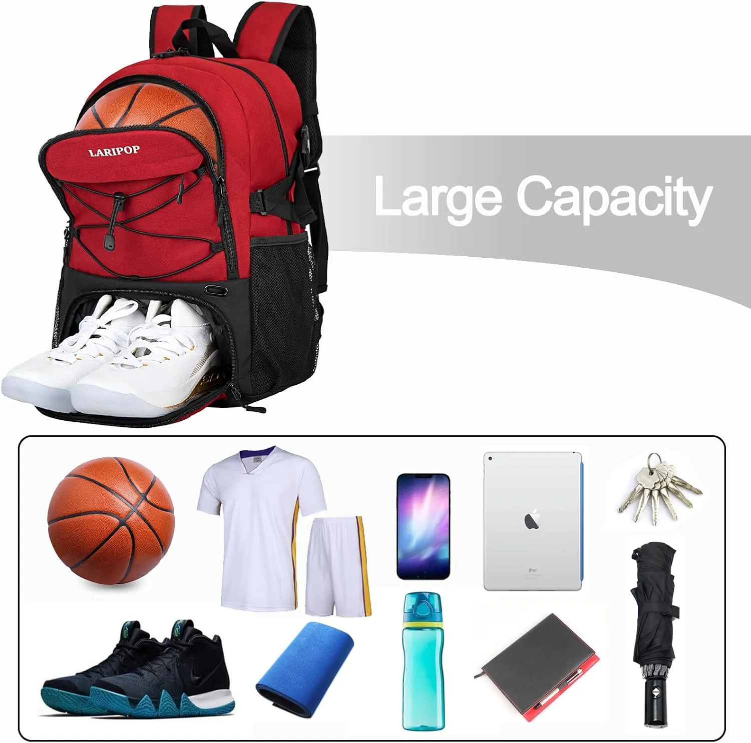 Gifts for Men,Basketball Backpack-Christmas Stocking Stuffers for Boys and Girls,Mens Gifts,Ball