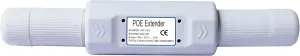 Gigabit Outdoor PoE Extender, IP67 Waterproof Direct Burial PoE Extender for IP Camera Plug and Play, 1 Channel PoE Repeater, PoE Amplifier, PoE Booster, Comply with IEEE 802.3at / 802.3af