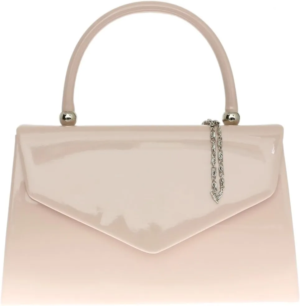 Girly HandBags Patent Clutch Bag Handbag Small Hard Case Ladies