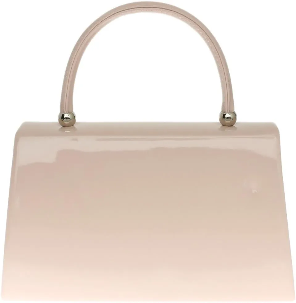 Girly HandBags Patent Clutch Bag Handbag Small Hard Case Ladies