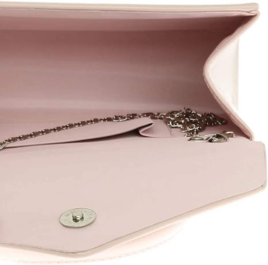 Girly HandBags Patent Clutch Bag Handbag Small Hard Case Ladies