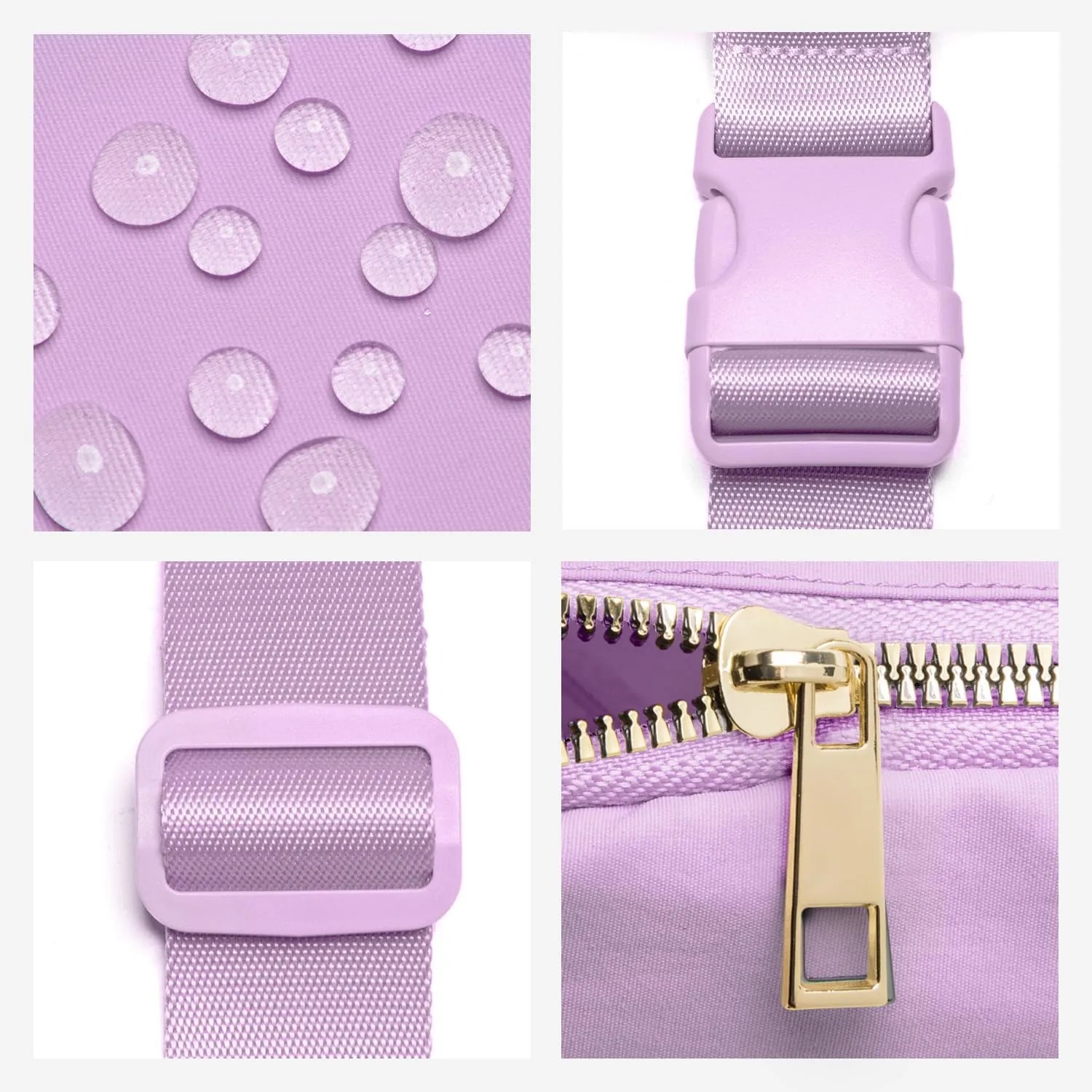Gitus Initial Belt Bag Fanny Pack Crossbody Bag for Girls Birthday Gifts Age 8-10 Teen Girl Gifts Trend Stuff Personalized Letter Gifts for Daughter Sister (Lavender-B)
