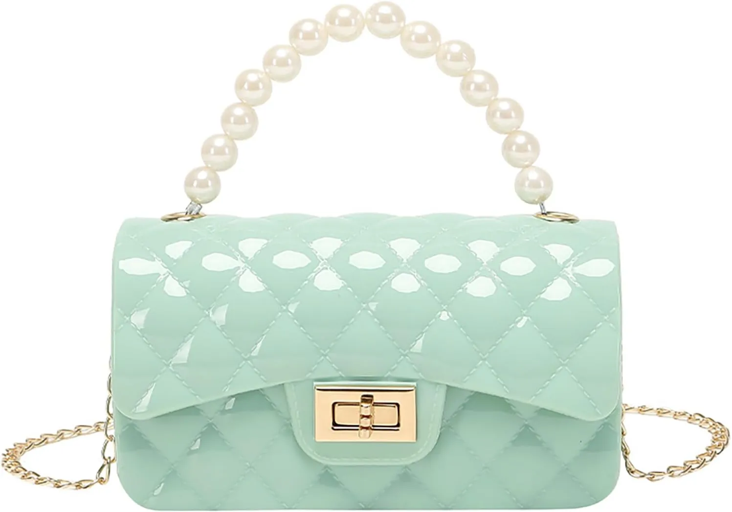 Gladdon Mini Quilted Crossbody Bags for Teen Girls Shoulder Purses Chain Strap Handbags Birthday Gift for Girl