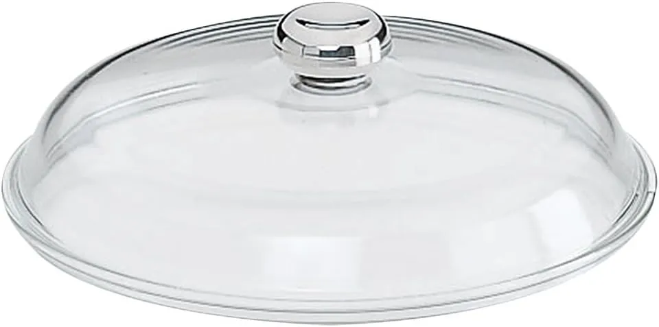 Glass Lid with Metal Knob Size: 24cm