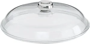 Glass Lid with Metal Knob Size: 24cm