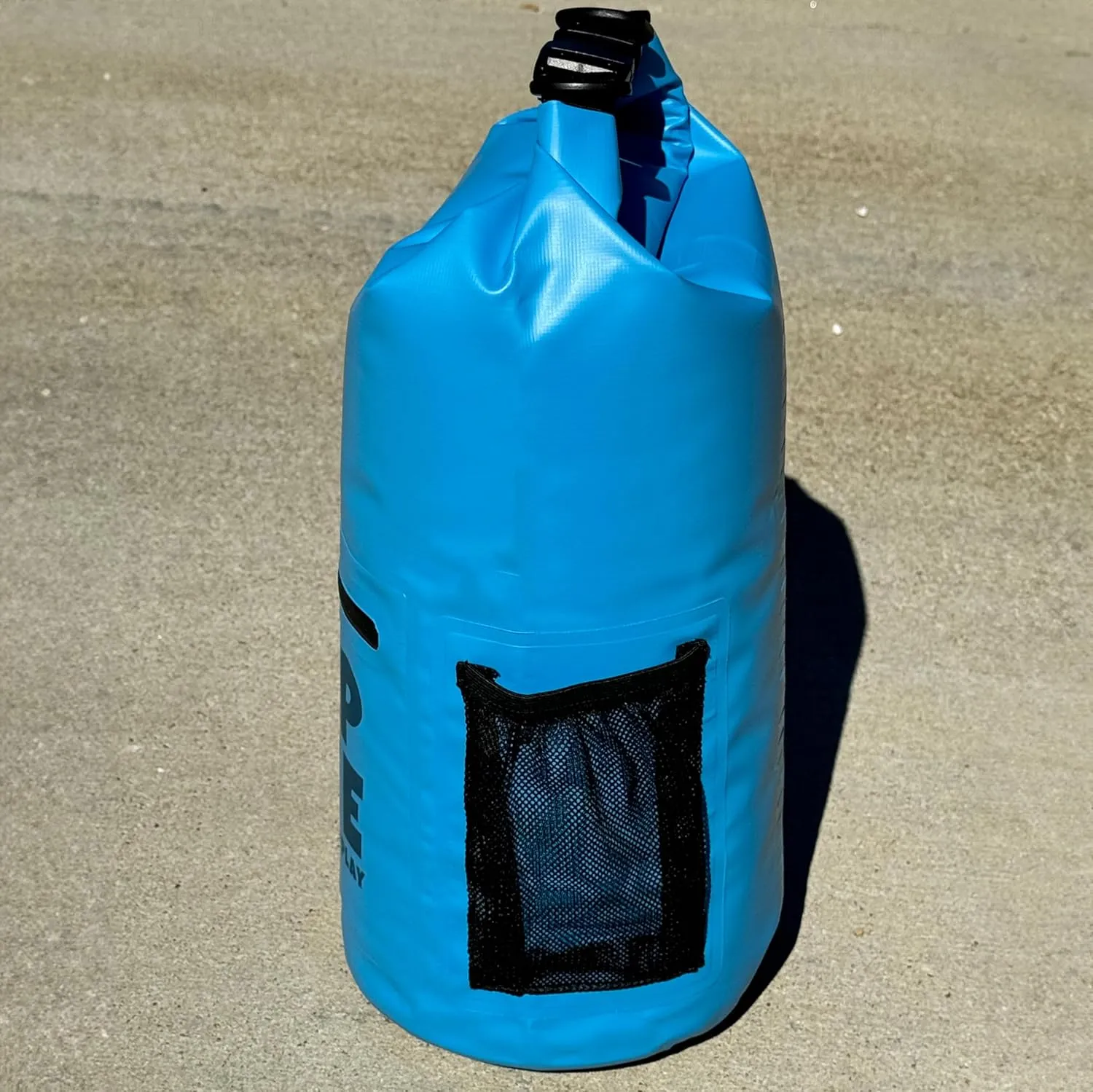 GOAP 10L Waterproof Dry Bag for Beach, Fishing, Camping, and Hiking - Rolltop Design with Crossbody Strap, Water Bottle Pocket, and Zipper Pocket