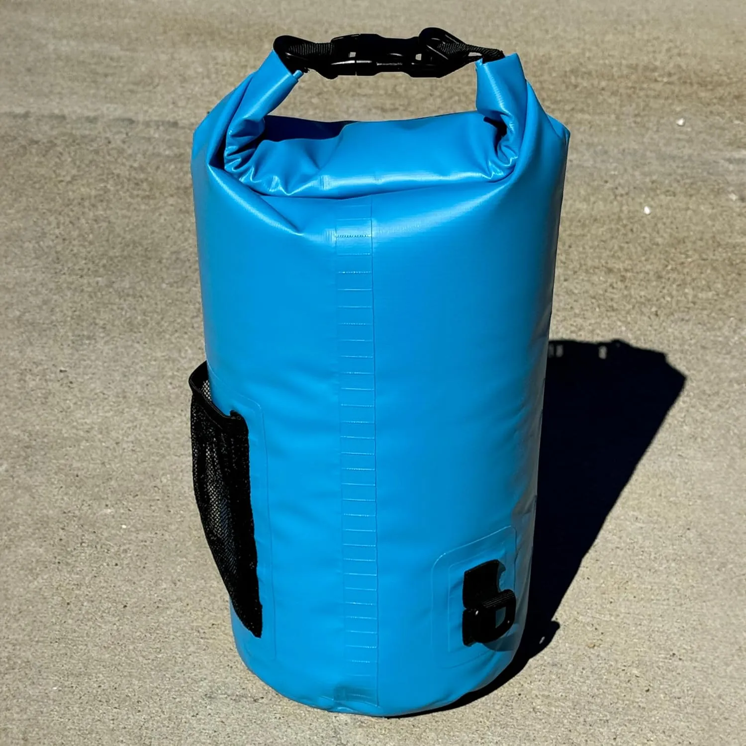 GOAP 10L Waterproof Dry Bag for Beach, Fishing, Camping, and Hiking - Rolltop Design with Crossbody Strap, Water Bottle Pocket, and Zipper Pocket