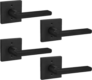 goldenwarm Matte Black Dummy Door Handles, Black Door Handles Dummy(4 Pack)