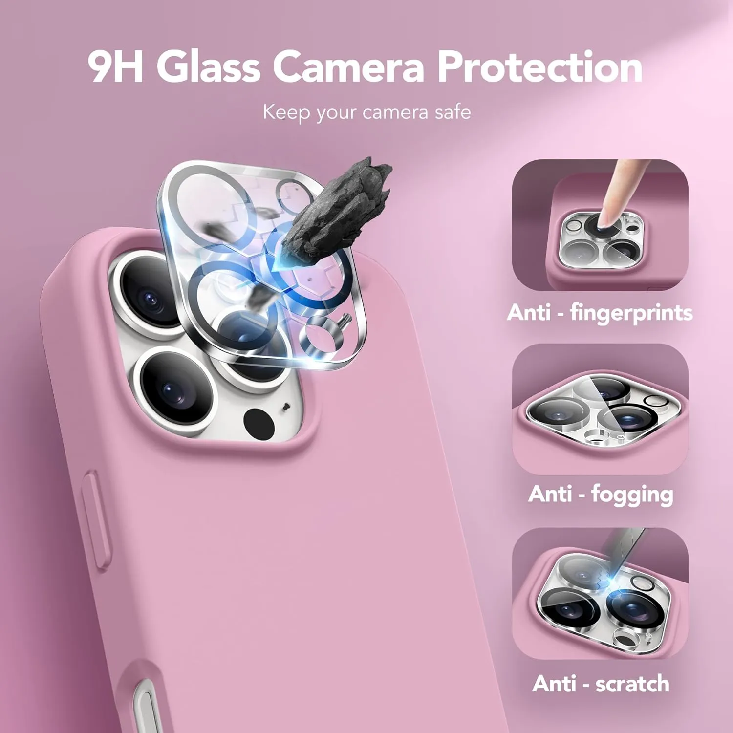 GONEZ Magnetic for iPhone 16 Pro Case, Compatible with MagSafe, [Screen Protector   Camera Lens Protector], Silicone Shockproof Anti-Scratch Protective Phone Case 6.3 inch, Blackcurrant