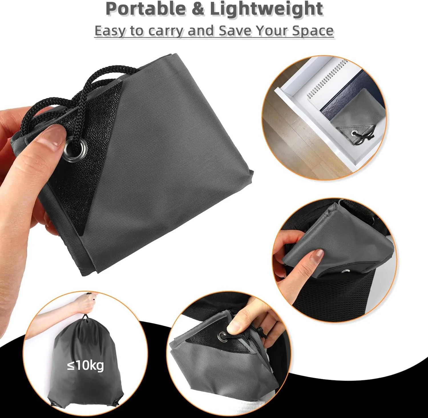 GoodtoU Drawstring Bags, Drawstring Nylon Backpack Draw String Bags Pack Bulk Cinch Sack for Sport, Traveling, Team (60Pcs, Grey)