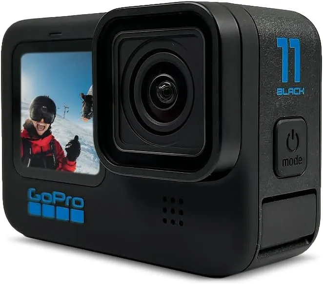 GoPro HERO11 Black - Waterproof Action Camera with 5.3K60 Ultra HD Video, 27MP Photos, 1/1.9" Image Sensor, Live Streaming, Webcam, Stabilization (Renewed)