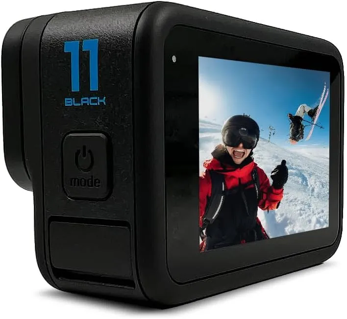 GoPro HERO11 Black - Waterproof Action Camera with 5.3K60 Ultra HD Video, 27MP Photos, 1/1.9" Image Sensor, Live Streaming, Webcam, Stabilization (Renewed)