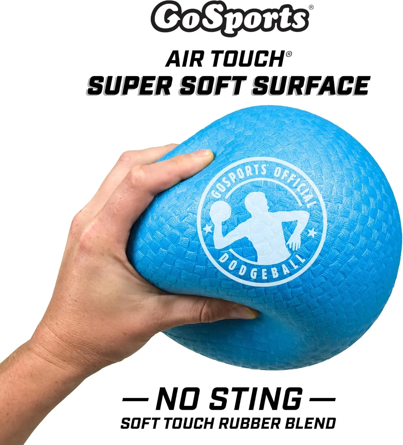 GoSports Inflatable Dodgeballs - Choose 5 Inch or 7 Inch No Sting Balls - Set of 6 Includes Ball Pump & Mesh Bag