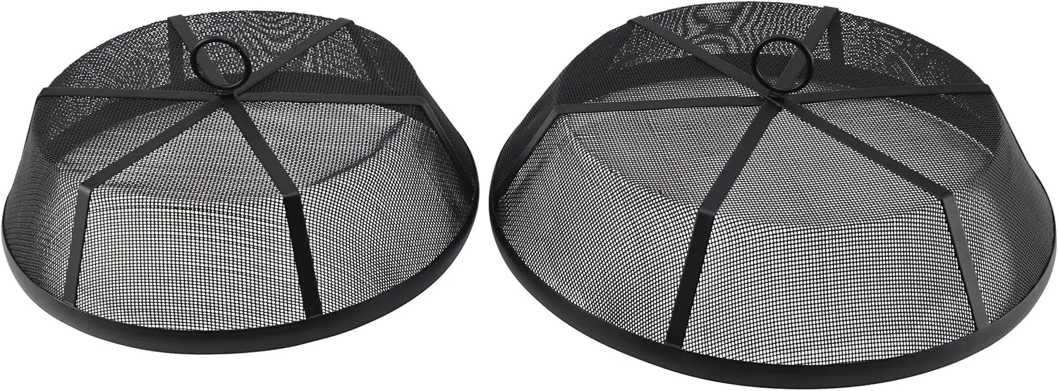 Gourmet Basics by Mikasa Metal Mesh Food Dome Covers, Set of 2, 12.75 Inch 14.5 Inch
