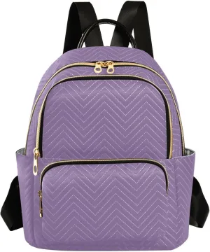 Grape Purple Backpack Purse for Women Travel Backpack with Anti-theft Back for Camping Work M