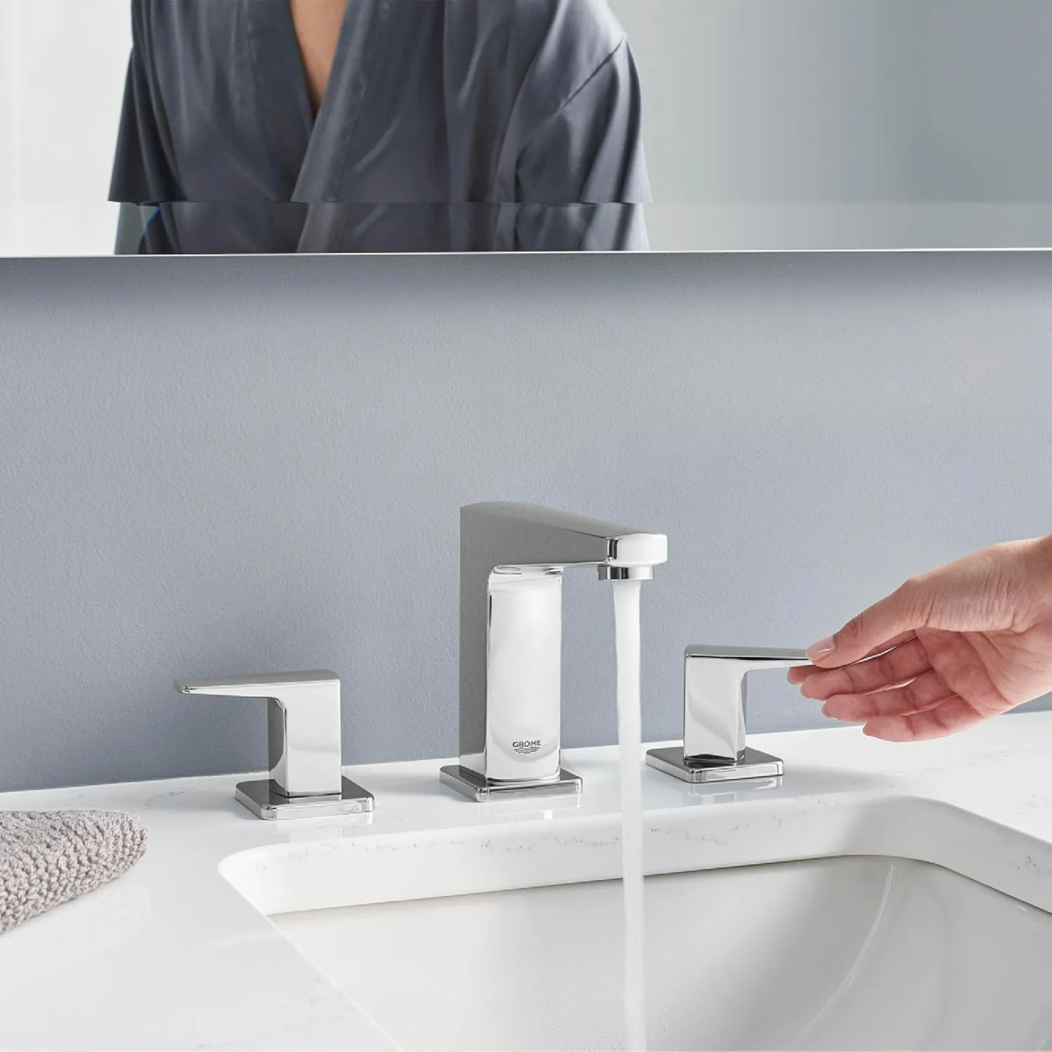 GROHE 20583000 Tallinn 8-Inch Widespread Two-Handle Bathroom Faucet, 1.2 GPM, Chrome